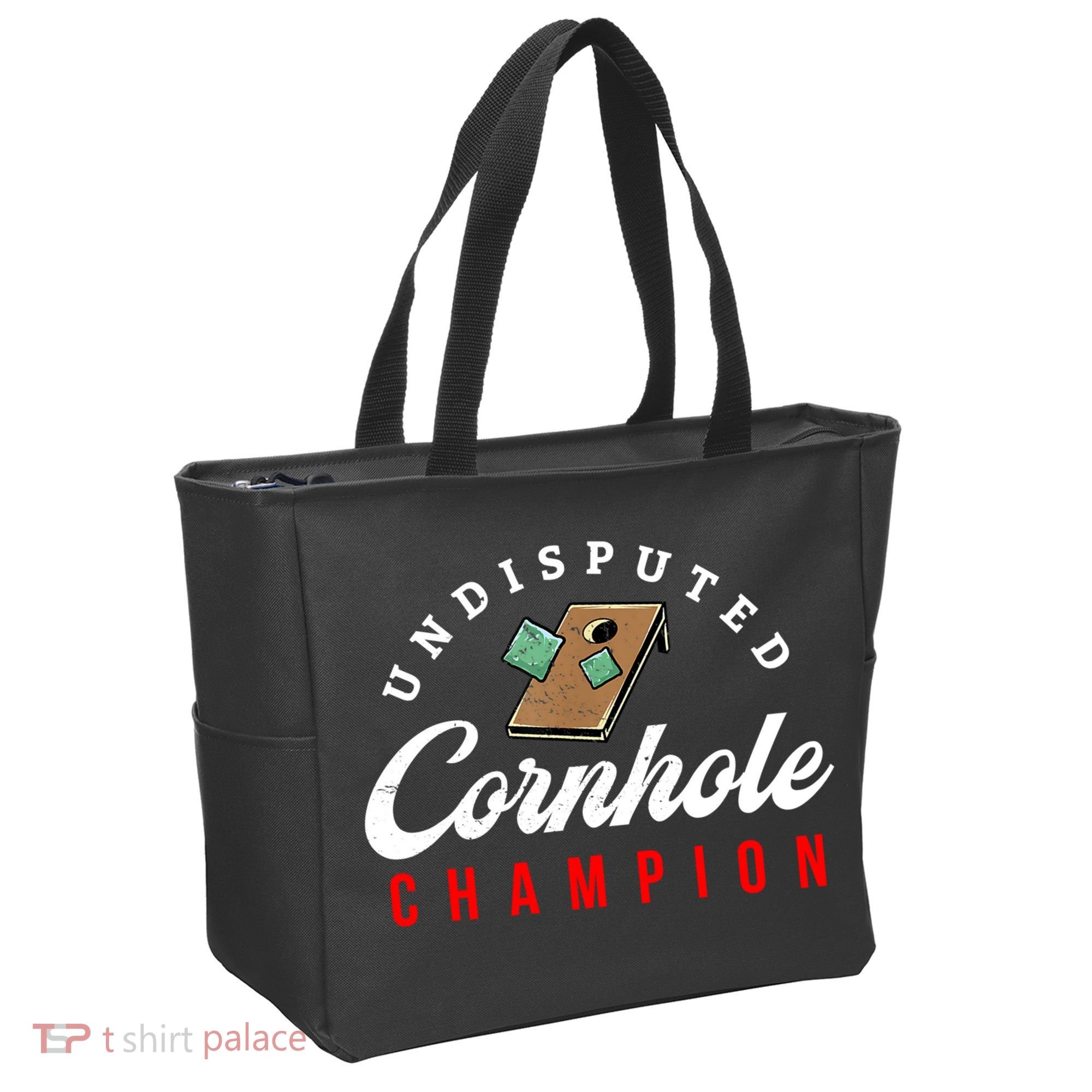 Tournament Win Cornhole Champion Corn Hole Champ Tote Bag