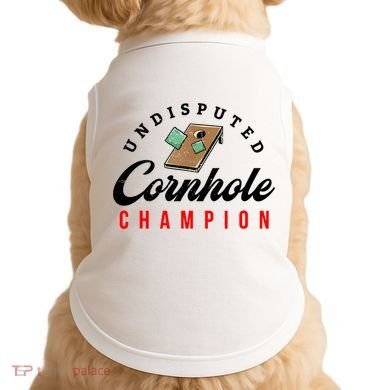 Tournament Win Cornhole Champion Corn Hole Champ Doggie Tank