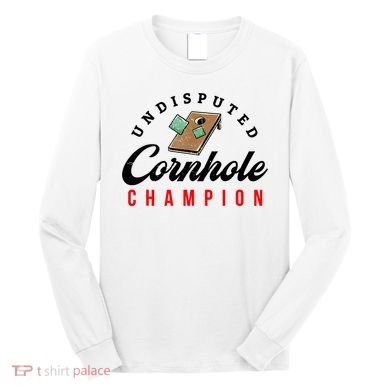 Tournament Win Cornhole Champion Corn Hole Champ Long Sleeve Shirt