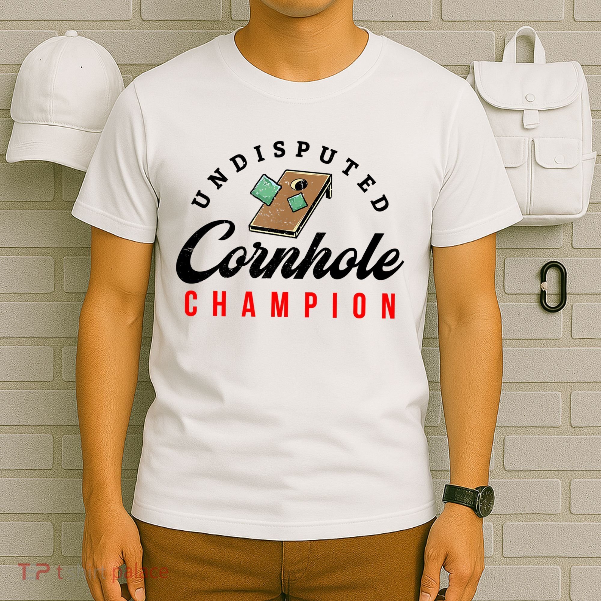 Tournament Win Cornhole Champion Corn Hole Champ T-Shirt
