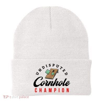 Tournament Win Cornhole Champion Corn Hole Champ Beanie