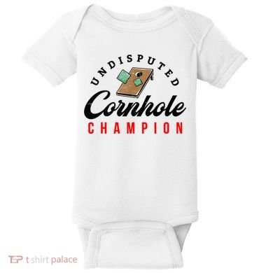 Tournament Win Cornhole Champion Corn Hole Champ Baby Bodysuit