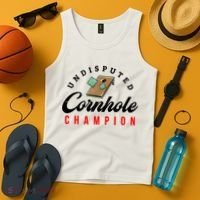 Tournament Win Cornhole Champion Corn Hole Champ Tank Top thumb 4