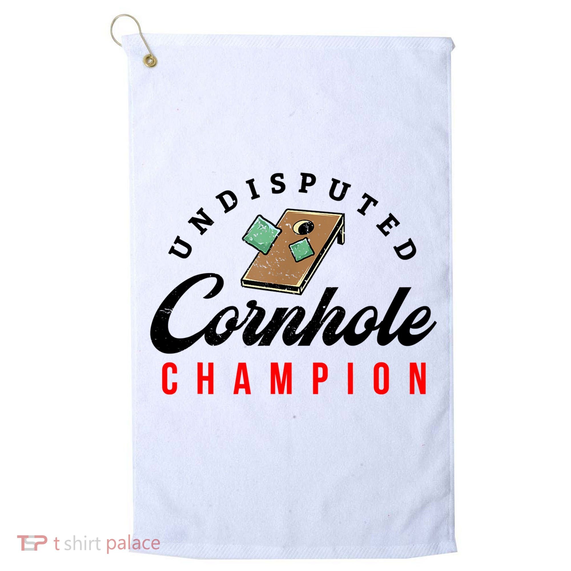 Tournament Win Cornhole Champion Corn Hole Champ Golf Towel