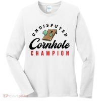 Tournament Win Cornhole Champion Corn Hole Champ Women's Long Sleeve Shirt thumb 0