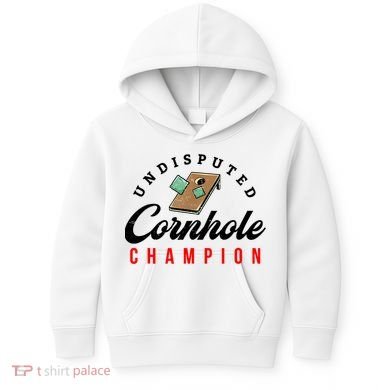 Tournament Win Cornhole Champion Corn Hole Champ Kids Hoodie