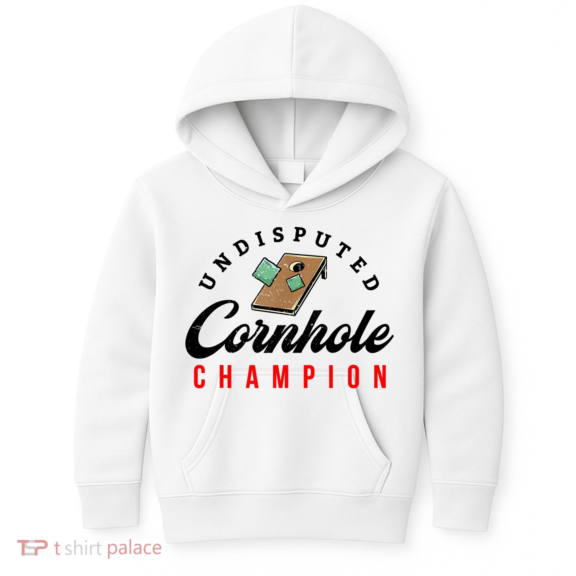 Tournament Win Cornhole Champion Corn Hole Champ Kids Hoodie