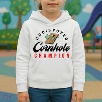 Tournament Win Cornhole Champion Corn Hole Champ Kids Hoodie thumb 3