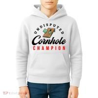Tournament Win Cornhole Champion Corn Hole Champ Kids Hoodie thumb 4