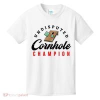 Tournament Win Cornhole Champion Corn Hole Champ Kids T-Shirt thumb 0