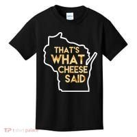 That's What Cheese Said Funny Wisconsin Kids T-Shirt thumb 0