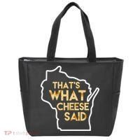 That's What Cheese Said Funny Wisconsin Tote Bag thumb 0