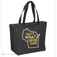 That's What Cheese Said Funny Wisconsin Tote Bag thumb 2
