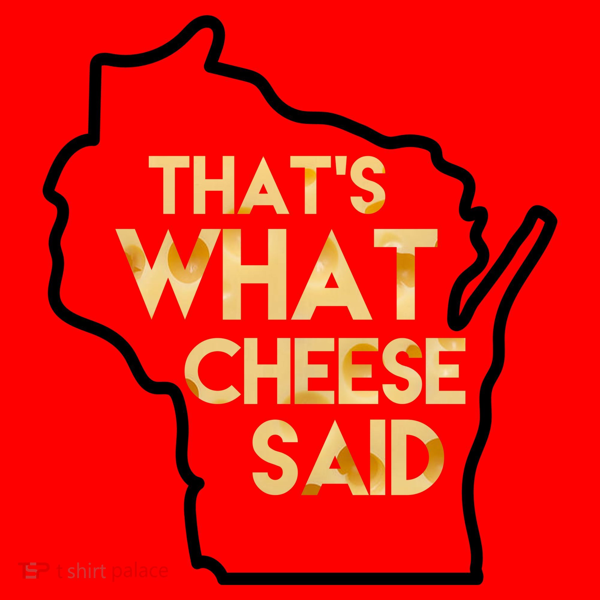 That's What Cheese Said Funny Wisconsin Santa Hat