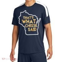 That's What Cheese Said Funny Wisconsin Sport-Tek Competitor United Soccer Jersey thumb 0