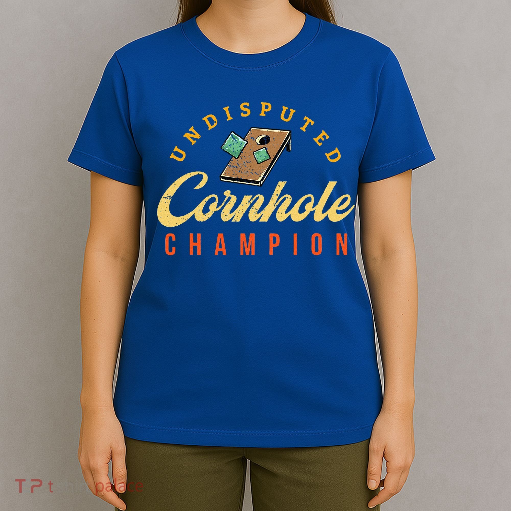 Tournament Win Cornhole Champion Corn Hole Champ Toss Game T-Shirt