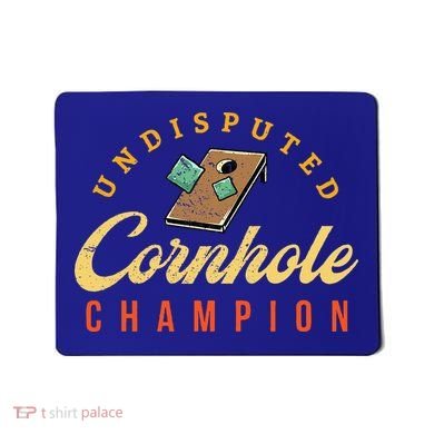 Tournament Win Cornhole Champion Corn Hole Champ Toss Game Mousepad