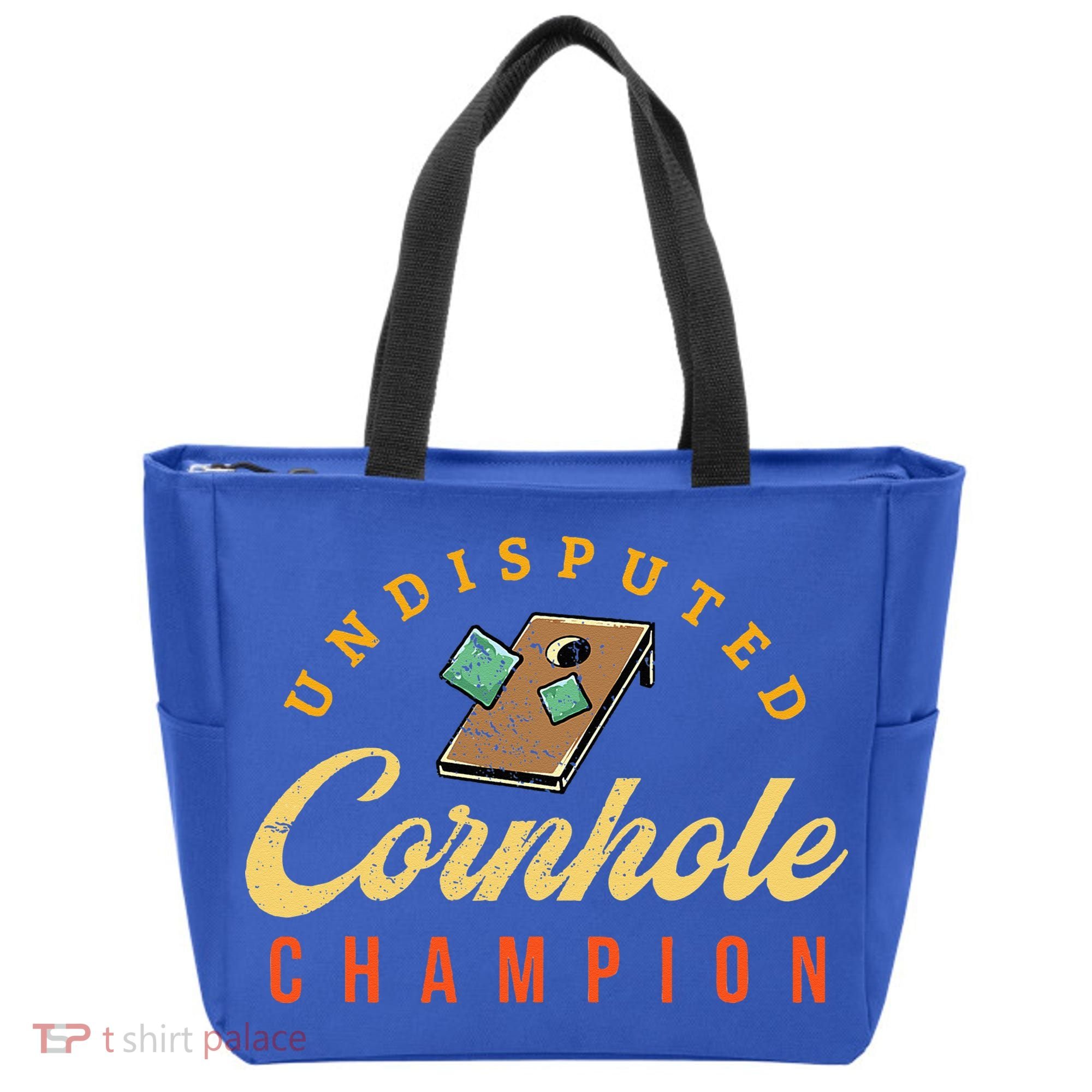 Tournament Win Cornhole Champion Corn Hole Champ Toss Game Tote Bag