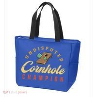 Tournament Win Cornhole Champion Corn Hole Champ Toss Game Tote Bag thumb 3