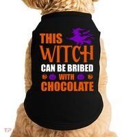 This Witch Can Be Bribed With Chocolate Doggie Tank thumb 0
