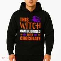 This Witch Can Be Bribed With Chocolate Hoodie thumb 2