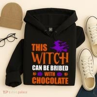 This Witch Can Be Bribed With Chocolate Hoodie thumb 4