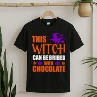 This Witch Can Be Bribed With Chocolate T-Shirt thumb 2