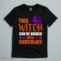 This Witch Can Be Bribed With Chocolate T-Shirt thumb 5