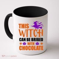 This Witch Can Be Bribed With Chocolate Coffee Mug thumb 0