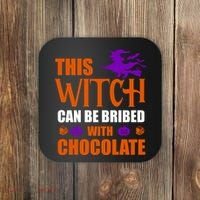 This Witch Can Be Bribed With Chocolate Coaster thumb 0