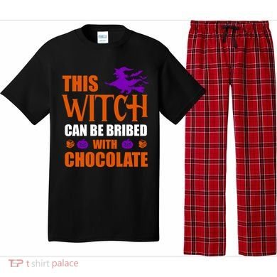 This Witch Can Be Bribed With Chocolate Pajama Set