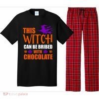 This Witch Can Be Bribed With Chocolate Pajama Set thumb 0