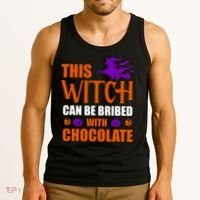 This Witch Can Be Bribed With Chocolate Tank Top thumb 3
