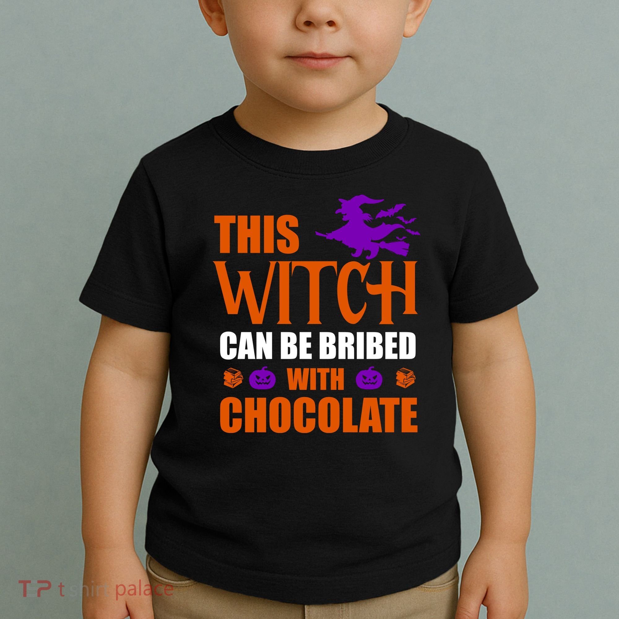 This Witch Can Be Bribed With Chocolate Toddler T-Shirt