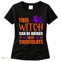This Witch Can Be Bribed With Chocolate Women's T-Shirt thumb 0
