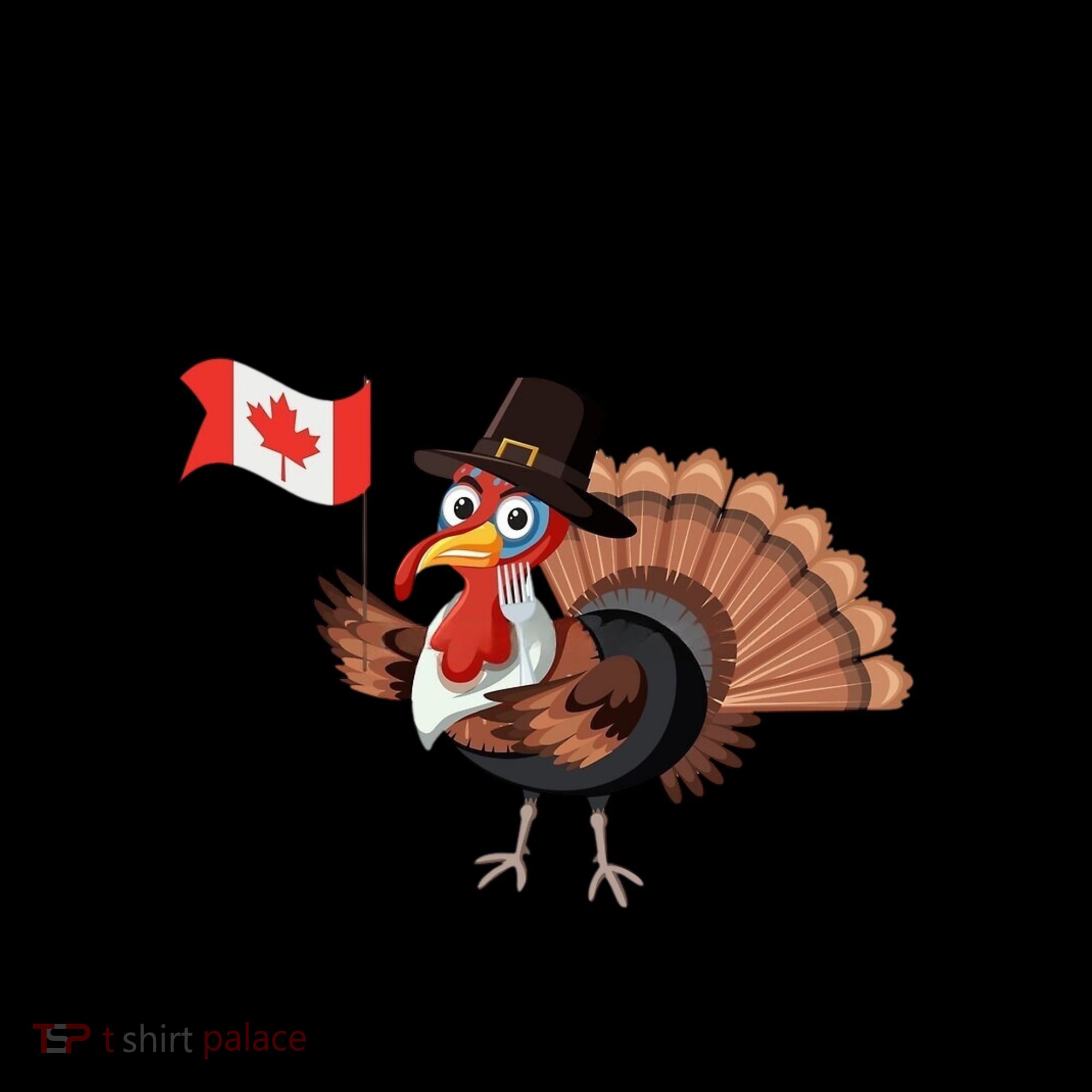 Turkey With Canada Flag Happy Thanksgiving Day Canadian Coffee Mug