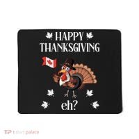 Turkey With Canada Flag Happy Thanksgiving Day Canadian Mousepad thumb 0