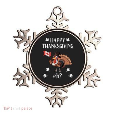 Turkey With Canada Flag Happy Thanksgiving Day Canadian Ornament