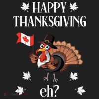 Turkey With Canada Flag Happy Thanksgiving Day Canadian Hat thumb 2