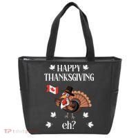 Turkey With Canada Flag Happy Thanksgiving Day Canadian Tote Bag thumb 0
