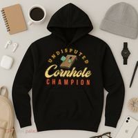 Tournament Win Cornhole Champion Corn Hole Champ Toss Game Hoodie thumb 3