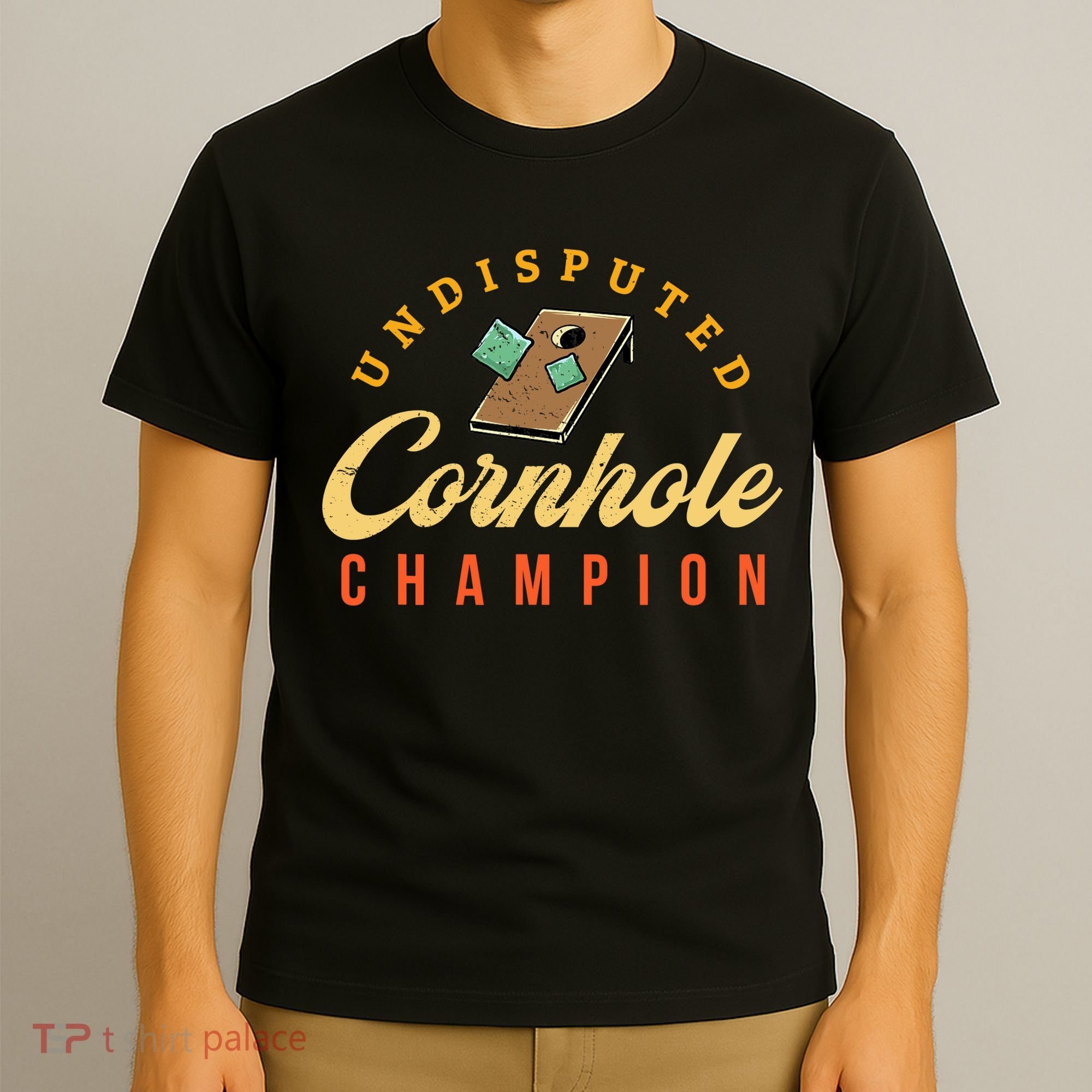 Tournament Win Cornhole Champion Corn Hole Champ Toss Game T-Shirt