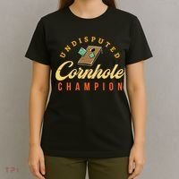 Tournament Win Cornhole Champion Corn Hole Champ Toss Game T-Shirt thumb 4