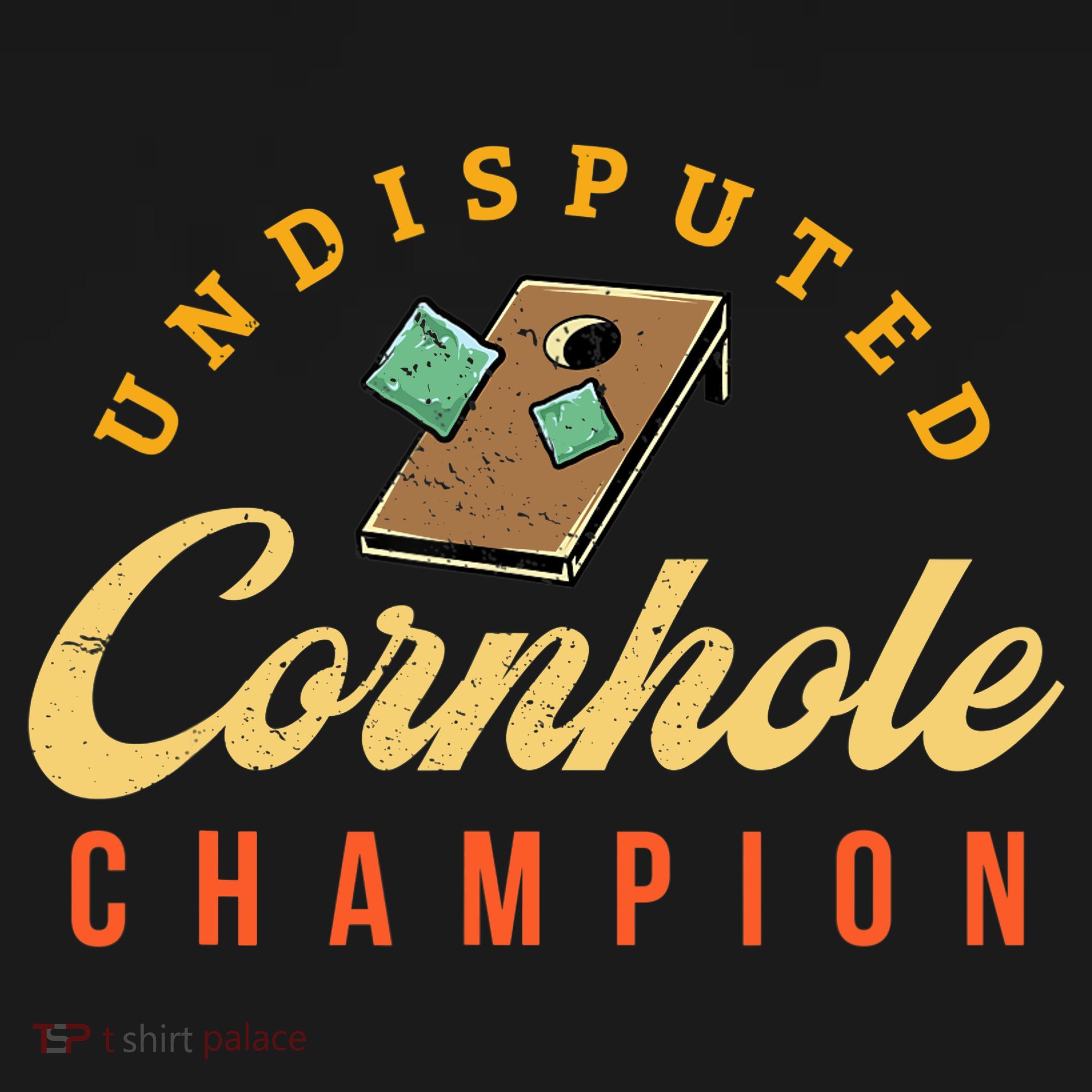 Tournament Win Cornhole Champion Corn Hole Champ Toss Game T-Shirt