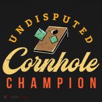 Tournament Win Cornhole Champion Corn Hole Champ Toss Game Polo thumb 3