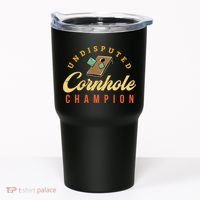 Tournament Win Cornhole Champion Corn Hole Champ Toss Game Tumbler thumb 0