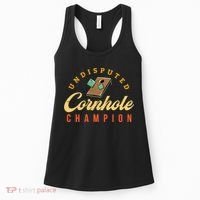 Tournament Win Cornhole Champion Corn Hole Champ Toss Game Women's Tank Top thumb 0