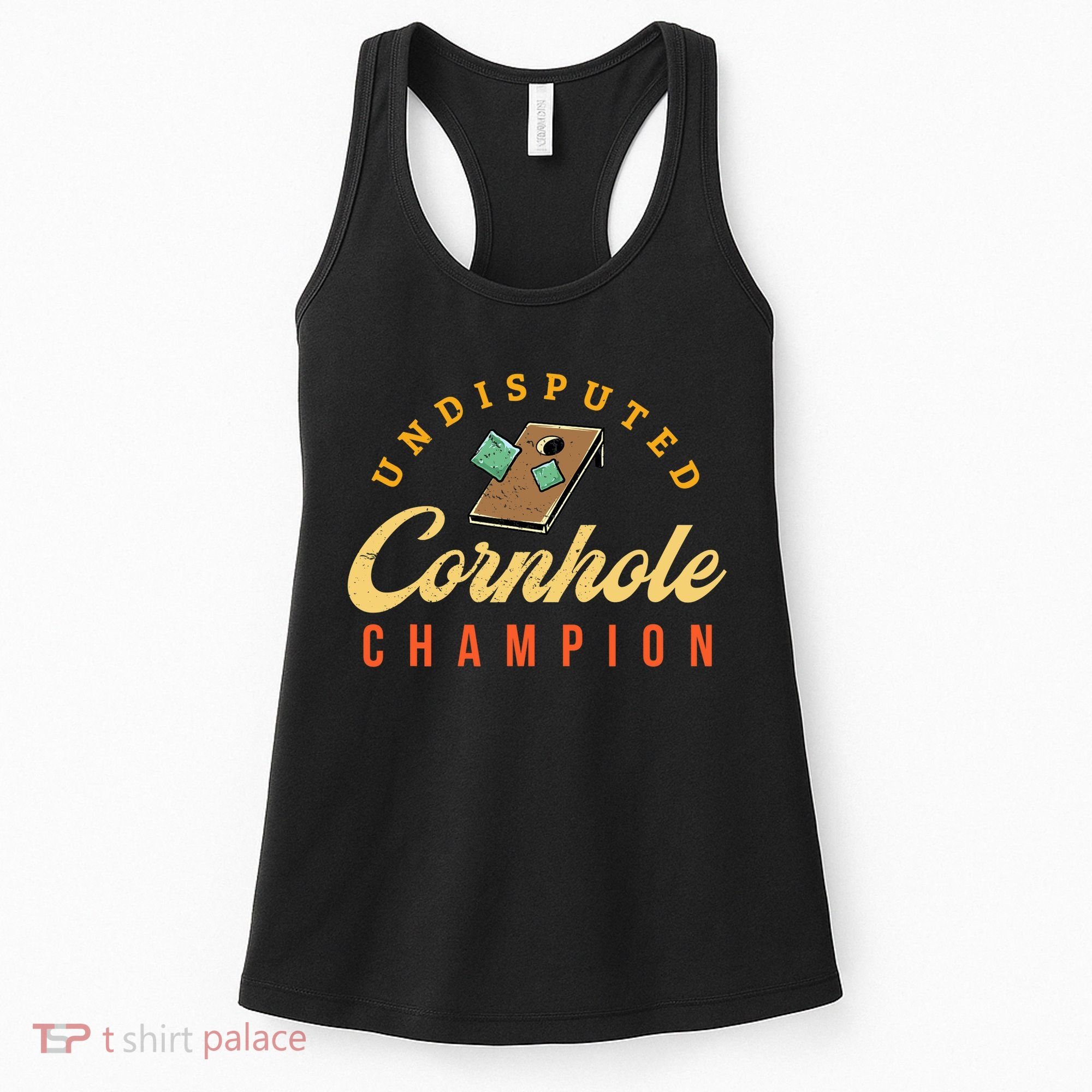 Tournament Win Cornhole Champion Corn Hole Champ Toss Game Women's Tank Top