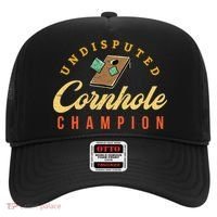 Tournament Win Cornhole Champion Corn Hole Champ Toss Game Hat thumb 0