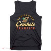 Tournament Win Cornhole Champion Corn Hole Champ Toss Game Tank Top thumb 0